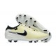 Nike Tiempo Legend 10 Elite FG Low-Top Beige White Black Men Soccer Cleats