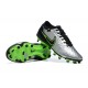 Nike Tiempo Legend 10 Elite FG Low-Top Sliver Green Black Men Soccer Cleats 