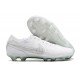 Nike Tiempo Legend 10 Elite FG Low-Top White Men Soccer Cleats 