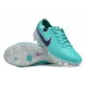 Nike Tiempo Legend 10 Elite FG Low-Top White Turqoise Soccer Cleats 