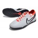 Nike Tiempo Legend 10 Elite TF Low-Top White Red Black Men Soccer Cleats