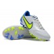 Nike Tiempo Legend 9 Academy AG Low-Top White Blue Yellow Men Soccer Cleats