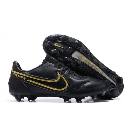 Nike Tiempo Legend 9 Elite FG Low-Top Black Men Soccer Cleats