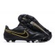 Nike Tiempo Legend 9 Elite FG Low-Top Black Men Soccer Cleats