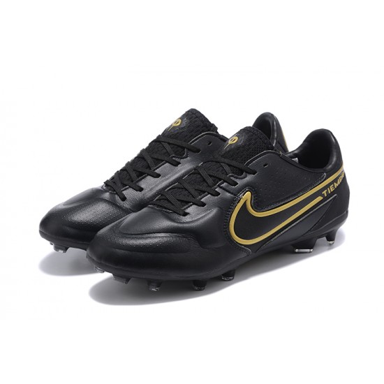 Nike Tiempo Legend 9 Elite FG Low-Top Black Men Soccer Cleats