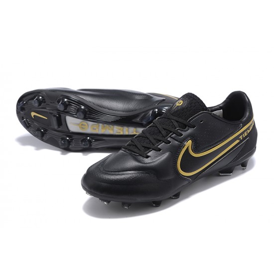 Nike Tiempo Legend 9 Elite FG Low-Top Black Men Soccer Cleats