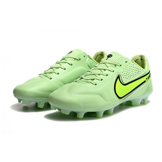 Nike Tiempo Legend 9 Elite FG Low-Top Green Men Soccer Cleats