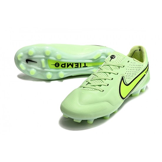 Nike Tiempo Legend 9 Elite FG Low-Top Green Men Soccer Cleats 