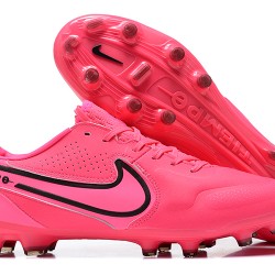 Nike Tiempo Legend 9 Elite FG Low-Top Pink Men Soccer Cleats 