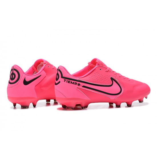 Nike Tiempo Legend 9 Elite FG Low-Top Pink Men Soccer Cleats