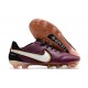 Nike Tiempo Legend 9 Elite FG Low-Top Purple Brown Men Soccer Cleats 