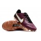 Nike Tiempo Legend 9 Elite FG Low-Top Purple Brown Men Soccer Cleats 