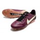 Nike Tiempo Legend 9 Elite FG Low-Top Purple Brown Men Soccer Cleats