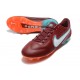 Nike Tiempo Legend 9 Elite FG Low-Top Red Blue Men Soccer Cleats