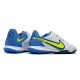 Nike Tiempo Legend 9 Pro TF Low-Top White Blue Yellow Men Soccer Cleats