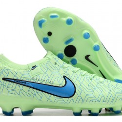 Nike Tiempo Legend 10 Elite FG Low Soccer Cleats Green Blue For Men 