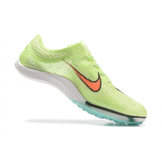 Nike Air Zoom Victory Orange Green Blue Track Field Spikes For Men Low-top Football Cleats