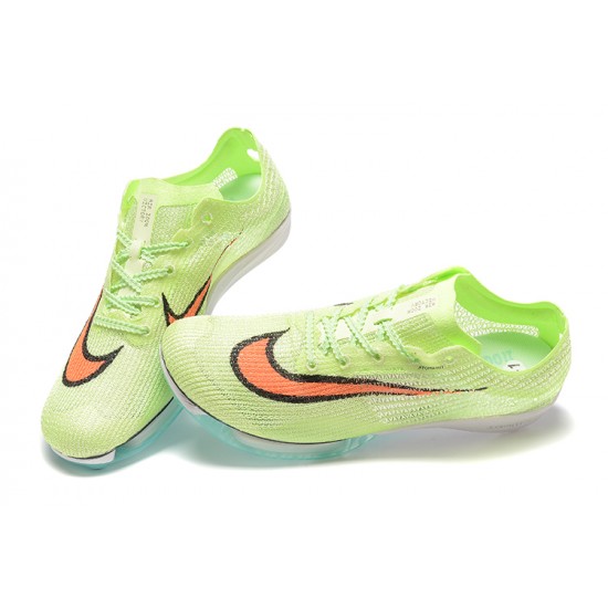 Nike Air Zoom Victory Orange Green Blue Track Field Spikes For Men Low-top Football Cleats