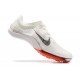 Nike Air Zoom Victory White Black Red Track Field Spikes For Men Low-top Football Cleats 