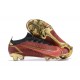 Nike Mercurial Vapor Xiv Elite FG Deepwine Gold Black Low-top For Men Soccer Cleats