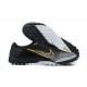 Nike Vapor 13 Pro TF Black Gold White Low-top For Men Soccer Cleats