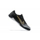 Nike Vapor 13 Pro TF Black Gold White Low-top For Men Soccer Cleats