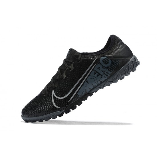 Nike Vapor 13 Pro TF Gray Black Low-top For Men Soccer Cleats 