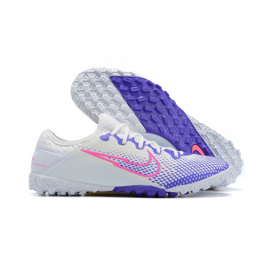 Nike Vapor 13 Pro TF Pink Purple White Low-top For Men Soccer Cleats