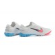 Nike Vapor 13 Pro TF White Blue Pink Low-top For Men Soccer Cleats