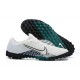 Nike Vapor 13 Pro TF White Green Black Low-top For Men Soccer Cleats