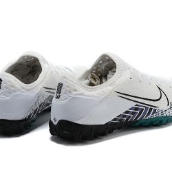 Nike Vapor 13 Pro TF White Green Black Low-top For Men Soccer Cleats 