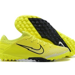 Nike Vapor 13 Pro TF Yellow Black Low-top For Men Soccer Cleats 