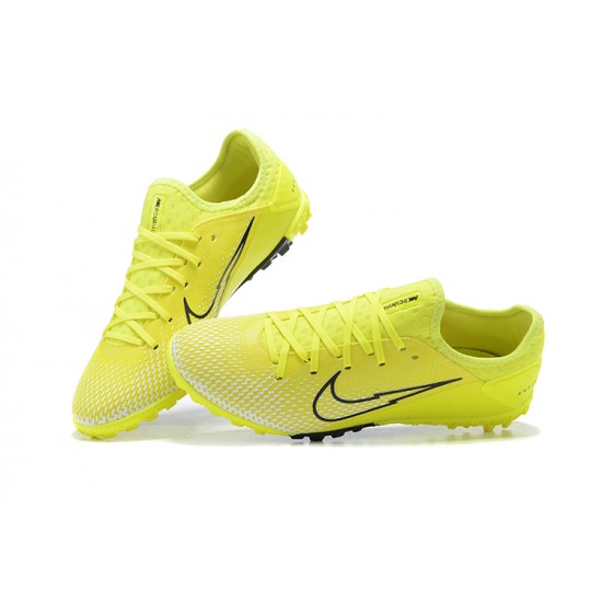 Nike Vapor 13 Pro TF Yellow Black Low-top For Men Soccer Cleats