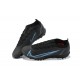 Nike Vapor 14 Academy TF Black Blue Low-top For Men Soccer Cleats 