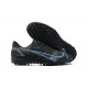 Nike Vapor 14 Academy TF Black White Blue Gray Low-top For Men Soccer Cleats 