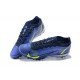 Nike Vapor 14 Academy TF Blue LightYellow Black White Low-top For Men Soccer Cleats 