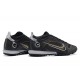 Nike Vapor 14 Academy TF Gray Black Gold White Low-top For Men Soccer Cleats 