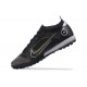 Nike Vapor 14 Academy TF Gray Black Gold White Low-top For Men Soccer Cleats 