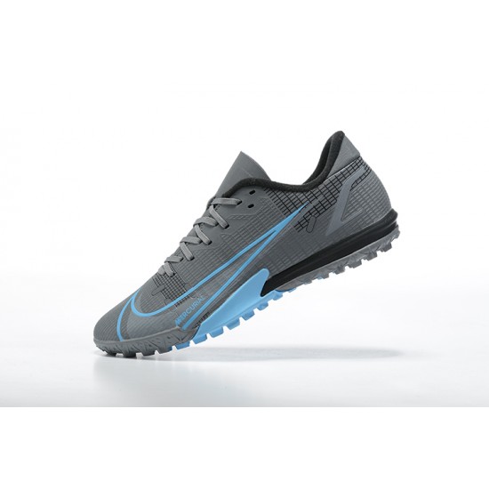 Nike Vapor 14 Academy TF Gray Blue Low-top For Men Soccer Cleats