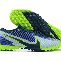 Nike Vapor 14 Academy TF Green Yellow Blue Low-top For Men Soccer Cleats 
