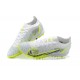 Nike Vapor 14 Academy TF Grey Yellow Black Low-top For Men Soccer Cleats 