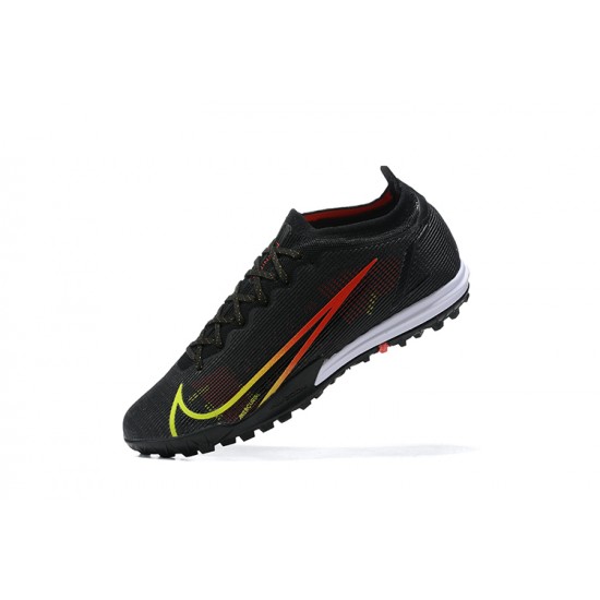 Nike Vapor 14 Academy TF Red White Yellow Black Low-top For Men Soccer Cleats