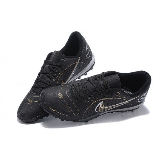 Nike Vapor 14 Academy TF White Gold Black Low-top For Men Soccer Cleats