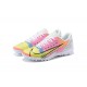 Nike Vapor 14 Academy TF White Pink Yellow Black Low-top For Men Soccer Cleats