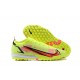 Nike Vapor 14 Academy TF Yellow Orange Black Low-top For Men Soccer Cleats