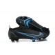 Nike Vapor 14 Elite FG Black Blue Low-top For Men Soccer Cleats