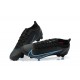 Nike Vapor 14 Elite FG Black Blue Low-top For Men Soccer Cleats