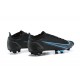 Nike Vapor 14 Elite FG Black Blue Low-top For Men Soccer Cleats