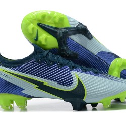 Nike Vapor 14 Elite FG Green Blue Black Yellow Low-top For Men Soccer Cleats 