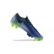 Nike Vapor 14 Elite FG Green Blue Black Yellow Low-top For Men Soccer Cleats